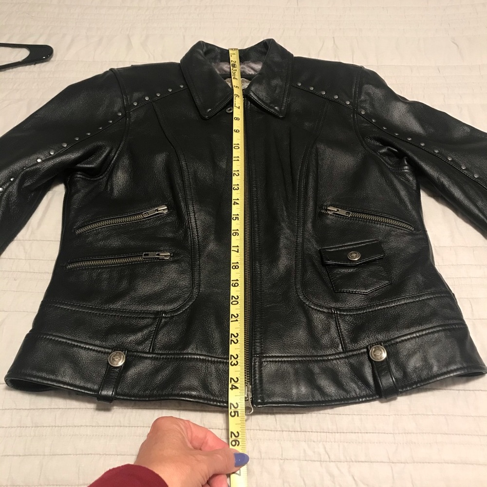 Harley Davidson Leather Riding Jacket - Picture 9 of 11
